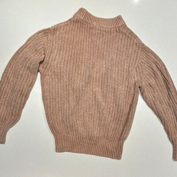 Aritzia Wilfred Essential Chenille Sweater Relaxed Fit Crewneck Neutral XXS - Picture 6 of 6